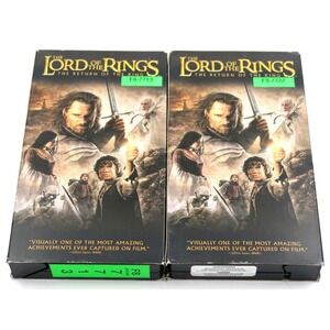 The Lord of the Rings: The Return of the King - VHS, 2004, 2-Tape Set
